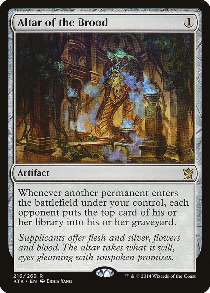 Altar of the Brood 216 card from Khans of Tarkir