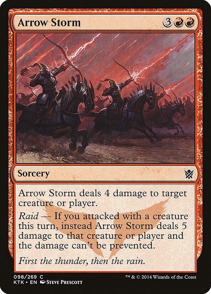 Arrow Storm 98 card from Khans of Tarkir