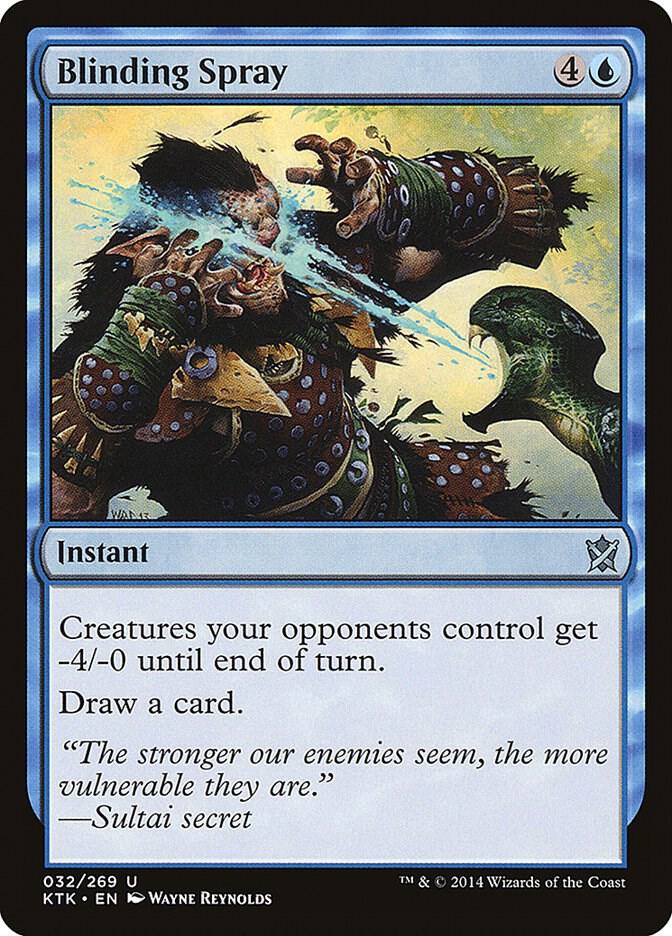 Blinding Spray 32 card from Khans of Tarkir