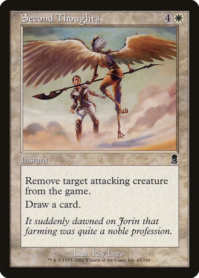 Second Thoughts 45 card from Odyssey