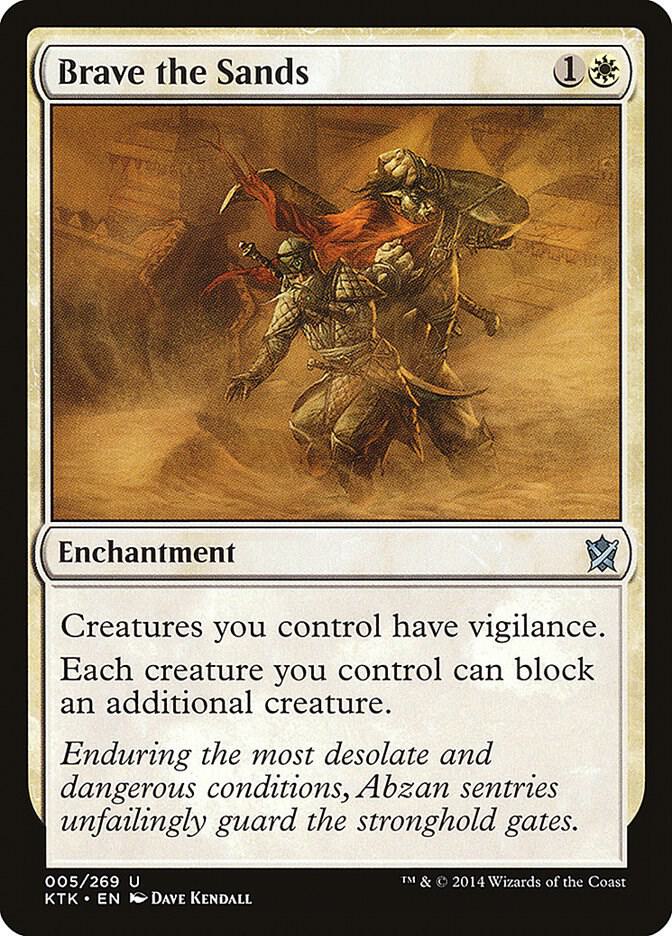 Brave the Sands 5 card from Khans of Tarkir