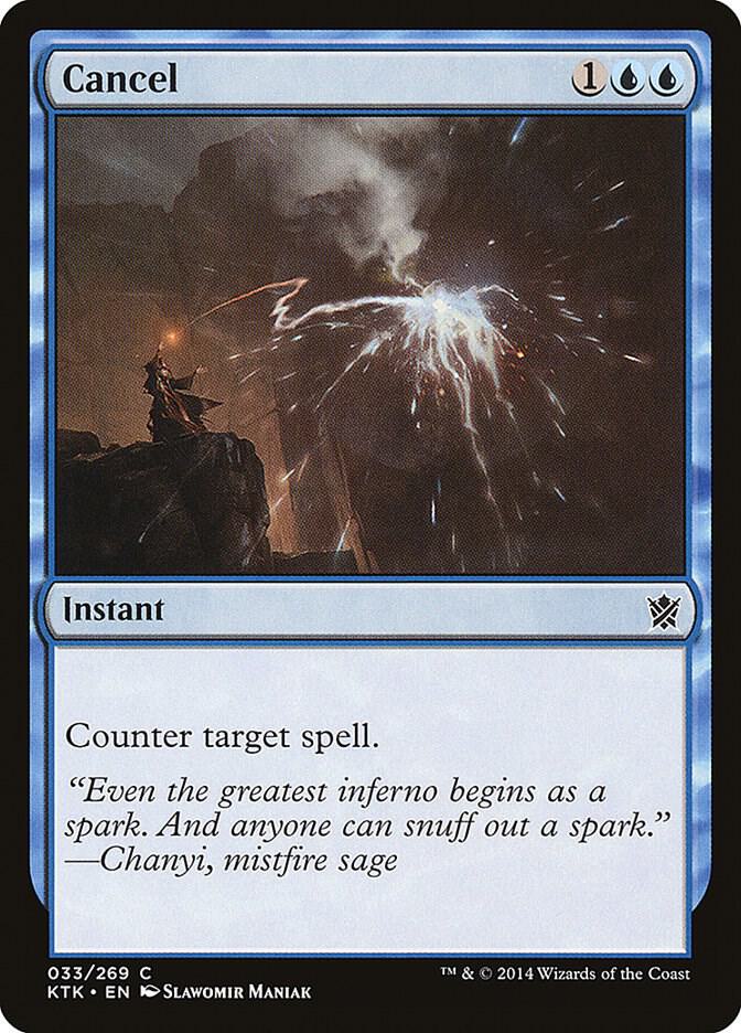 Cancel 33 card from Khans of Tarkir