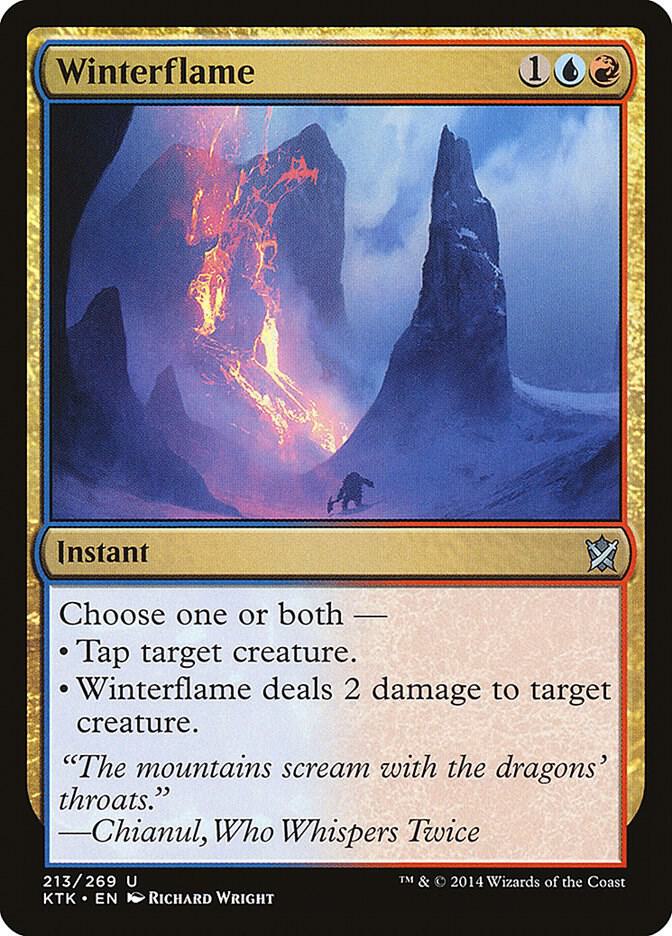 Winterflame 213 card from Khans of Tarkir