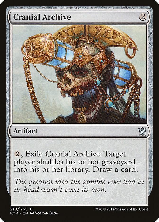 Cranial Archive 218 card from Khans of Tarkir