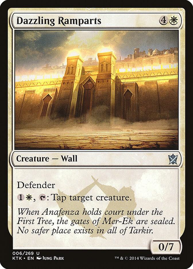 Dazzling Ramparts 6 card from Khans of Tarkir