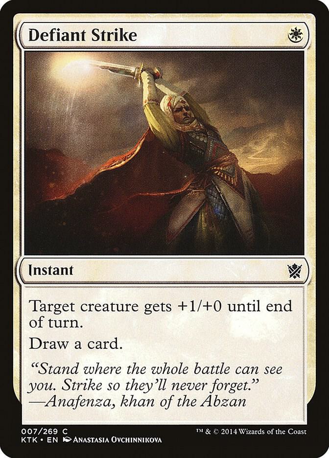 Defiant Strike 7 card from Khans of Tarkir