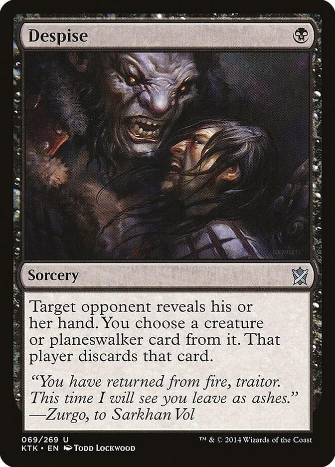 Despise 69 card from Khans of Tarkir