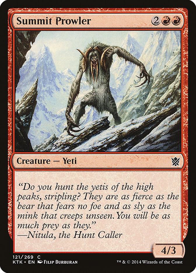 Summit Prowler 121 card from Khans of Tarkir