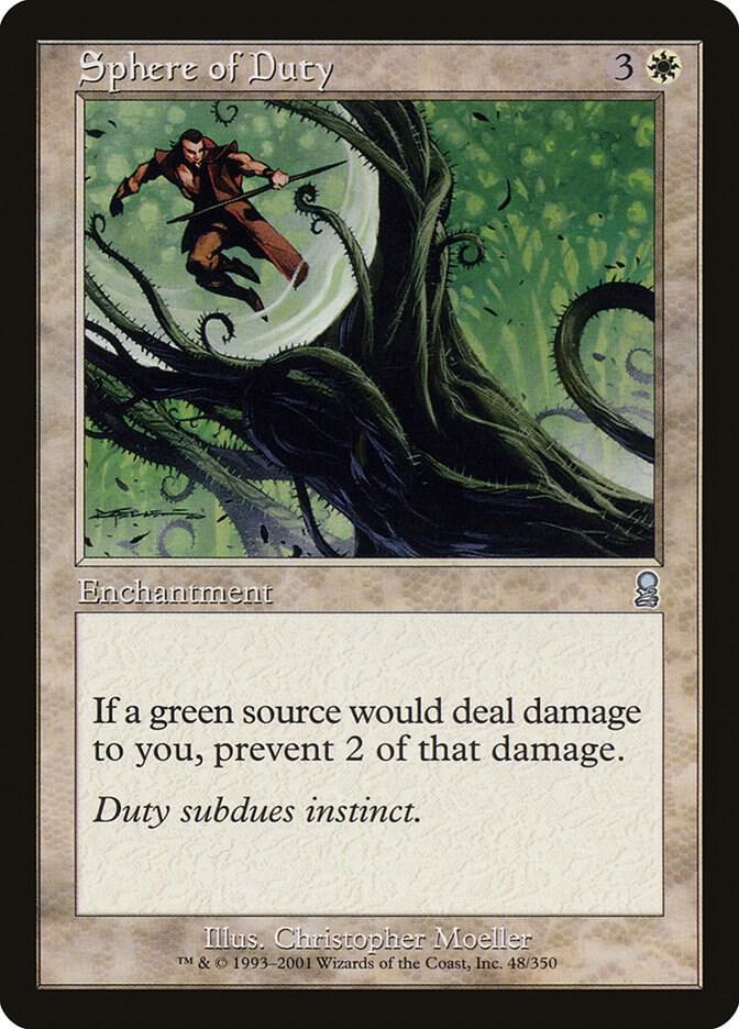 Sphere of Duty 48 card from Odyssey