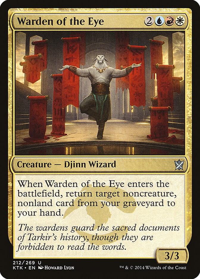 Warden of the Eye 212 card from Khans of Tarkir