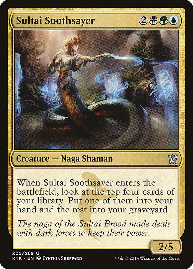 Sultai Soothsayer 205 card from Khans of Tarkir