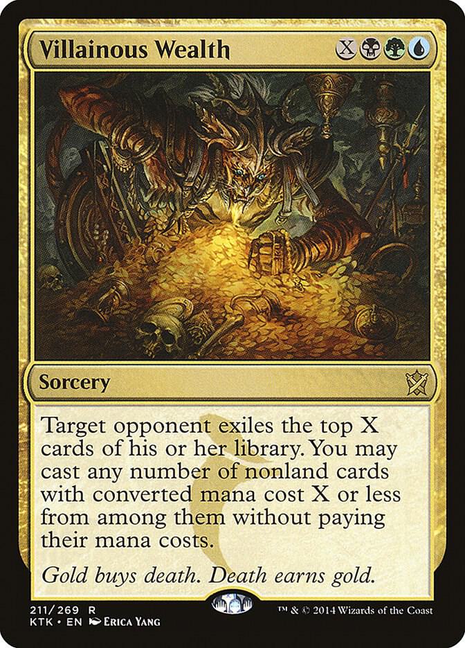 Villainous Wealth 211 card from Khans of Tarkir