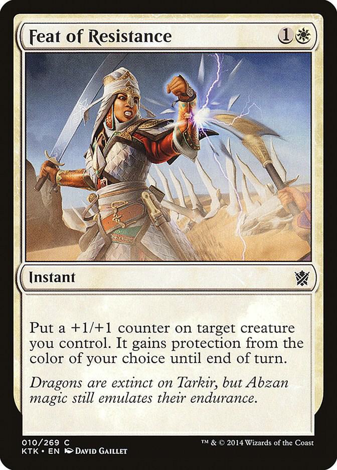 Feat of Resistance 10 card from Khans of Tarkir