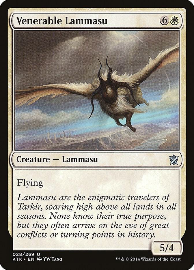 Venerable Lammasu 28 card from Khans of Tarkir