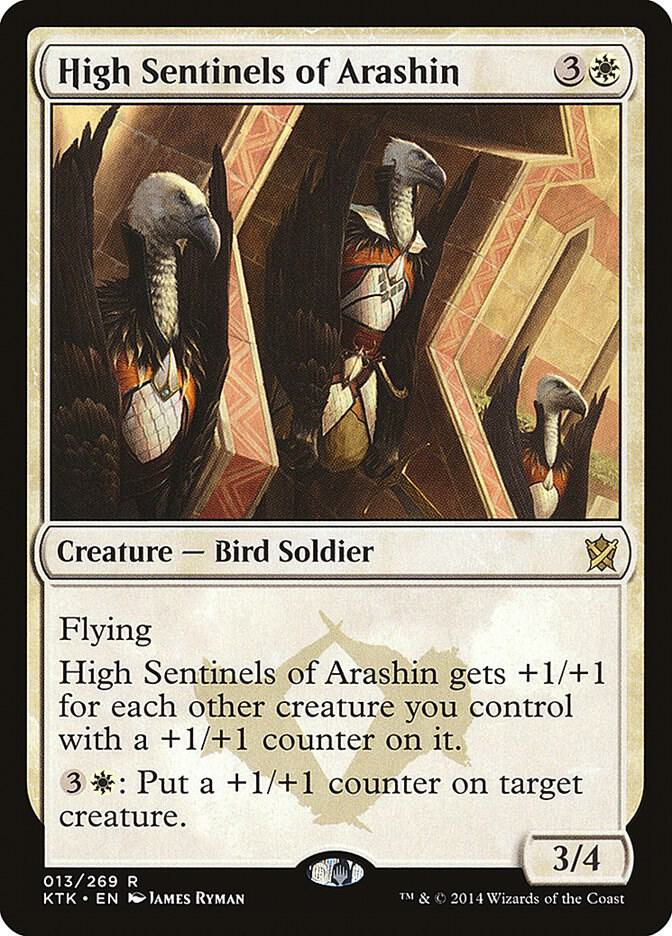 High Sentinels of Arashin 13 card from Khans of Tarkir