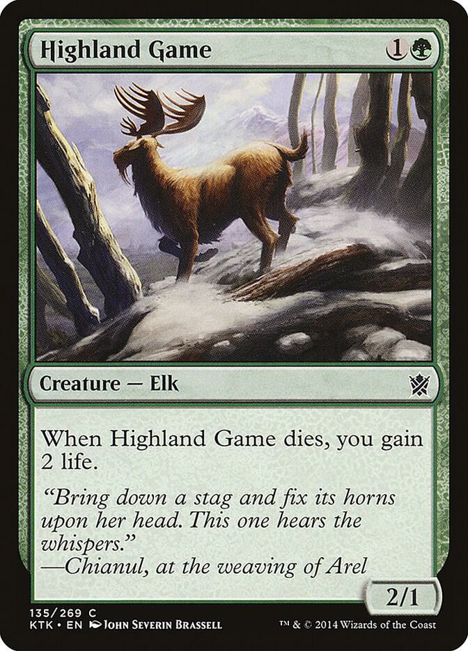 Highland Game 135 card from Khans of Tarkir