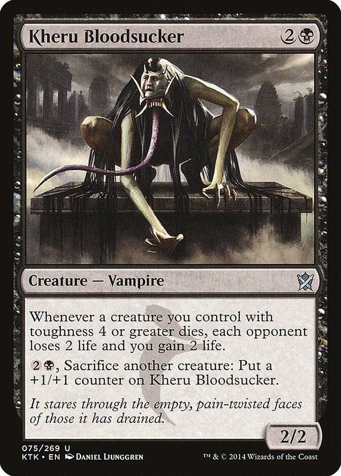 Kheru Bloodsucker 75 card from Khans of Tarkir