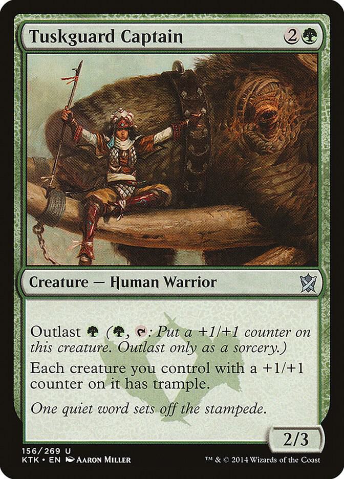 Tuskguard Captain 156 card from Khans of Tarkir