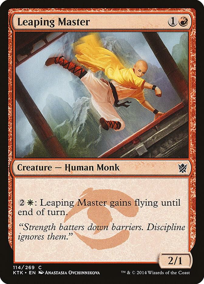 Leaping Master 114 card from Khans of Tarkir