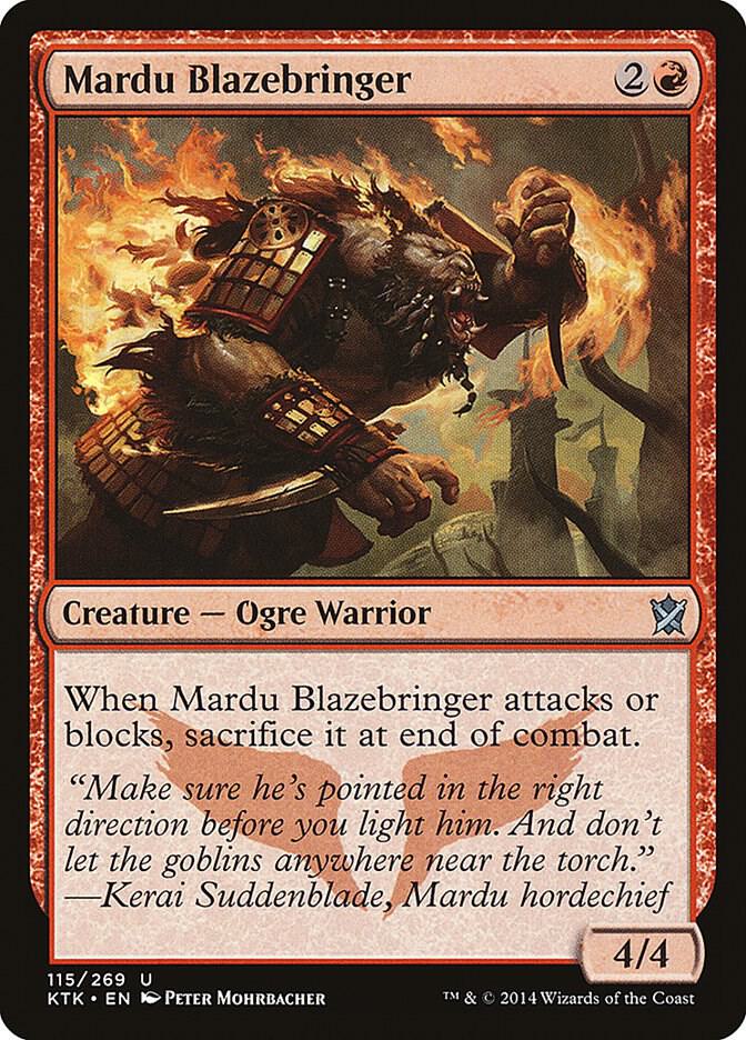 Mardu Blazebringer 115 card from Khans of Tarkir