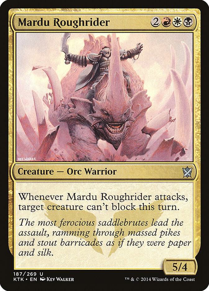 Mardu Roughrider 187 card from Khans of Tarkir