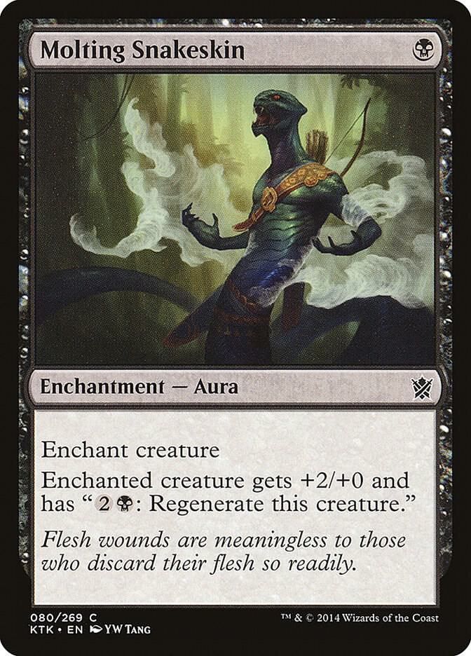 Molting Snakeskin 80 card from Khans of Tarkir