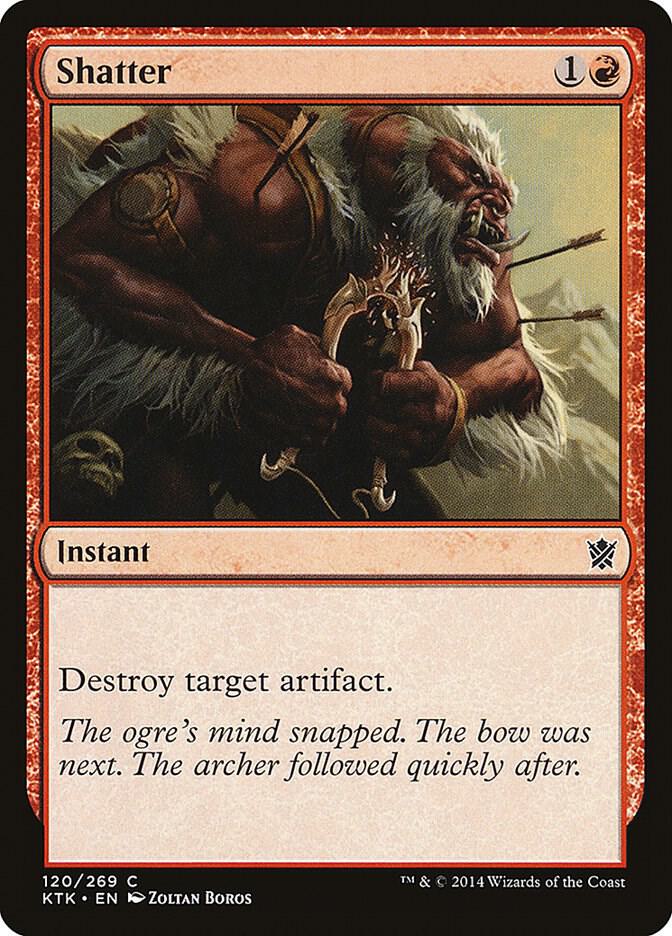 Shatter 120 card from Khans of Tarkir