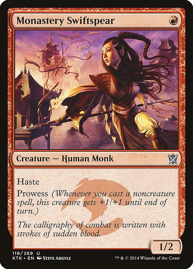 Monastery Swiftspear 118 card from Khans of Tarkir