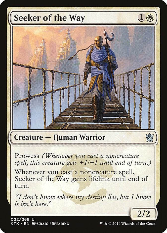 Seeker of the Way 22 card from Khans of Tarkir