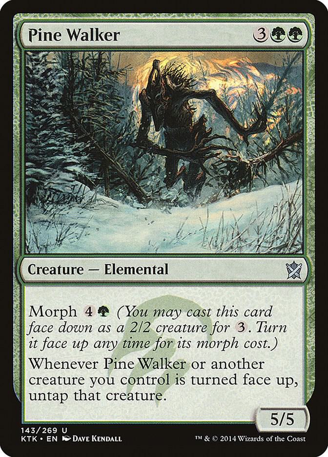 Pine Walker 143 card from Khans of Tarkir