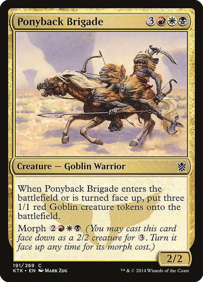 Ponyback Brigade 191 card from Khans of Tarkir
