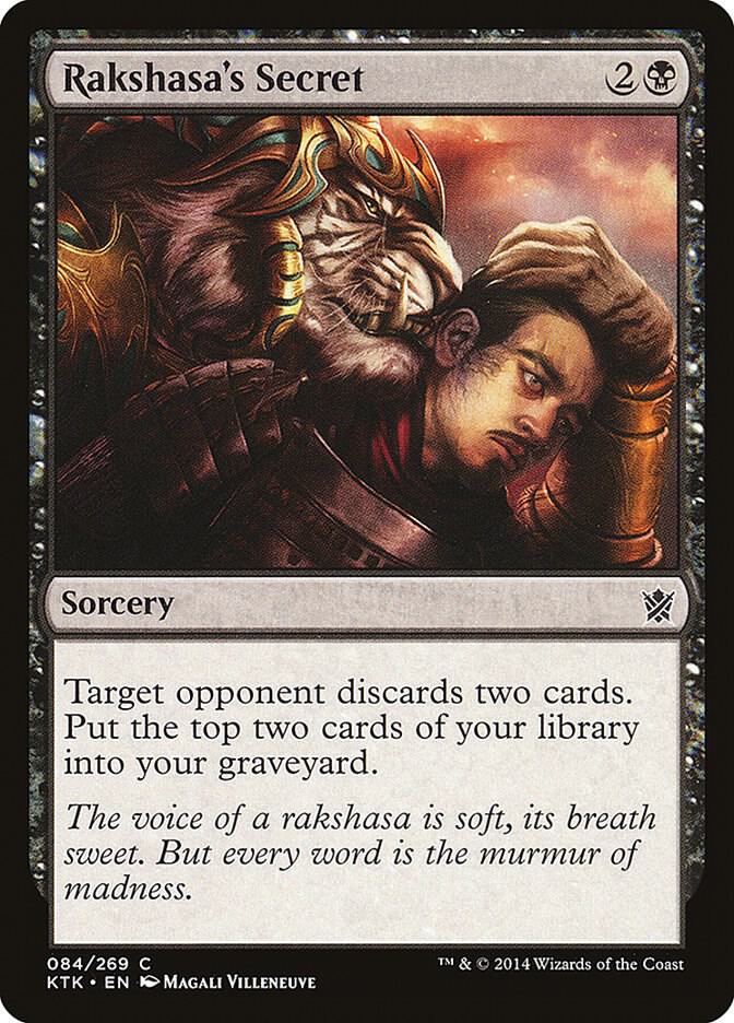 Rakshasa's Secret 84 card from Khans of Tarkir