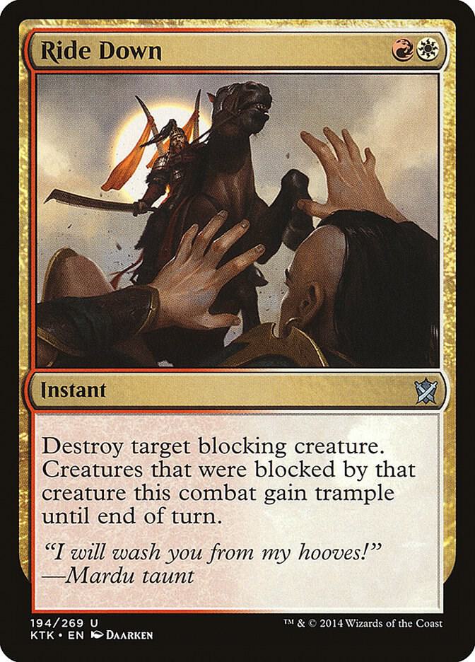 Ride Down 194 card from Khans of Tarkir