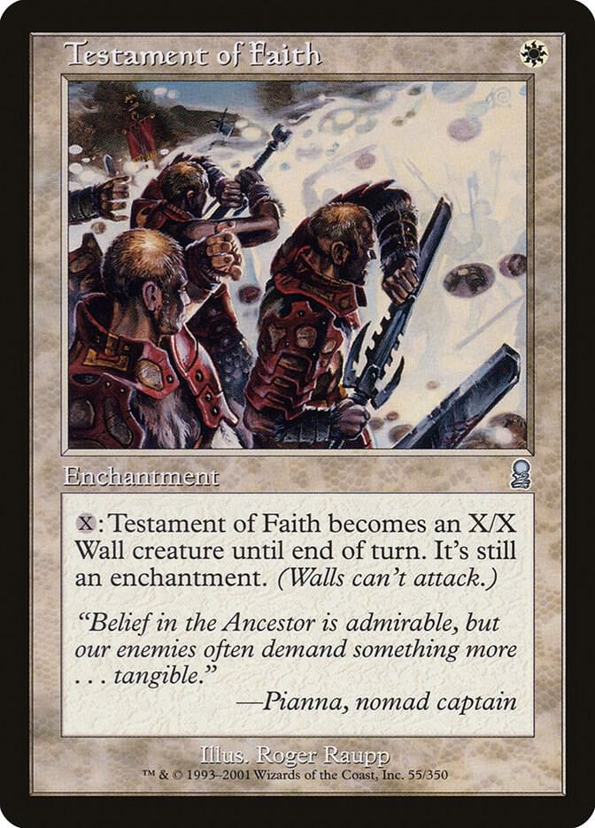Testament of Faith 55 card from Odyssey