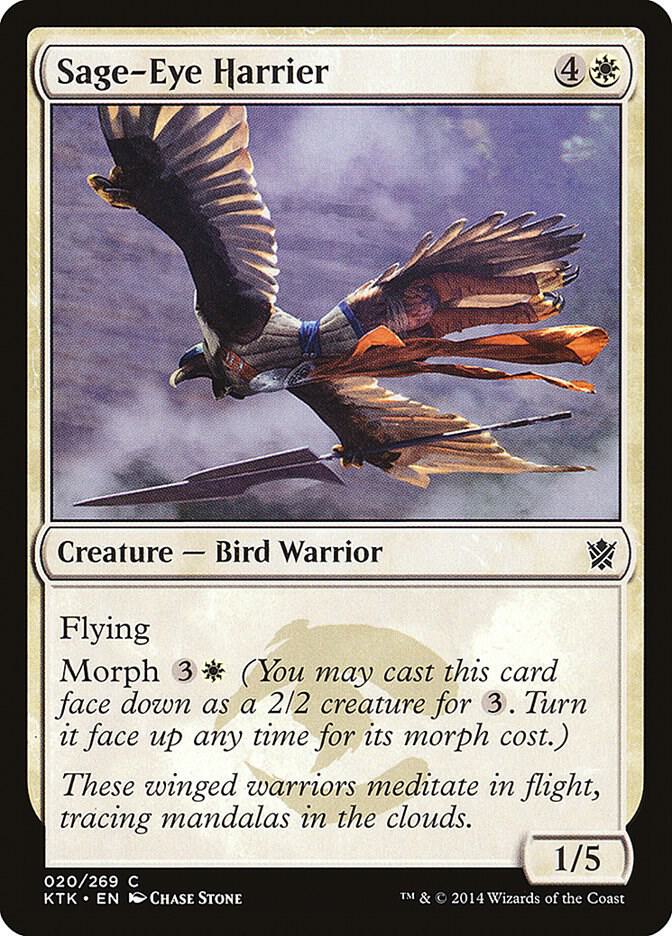 Sage-Eye Harrier 20 card from Khans of Tarkir
