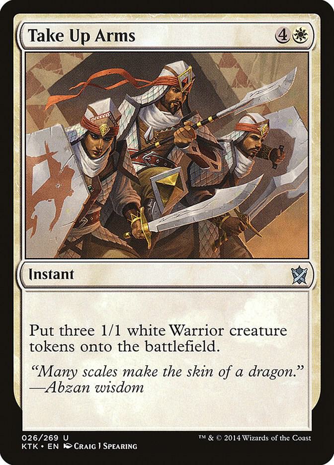 Take Up Arms 26 card from Khans of Tarkir