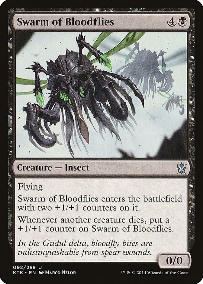 Swarm of Bloodflies 92 card from Khans of Tarkir