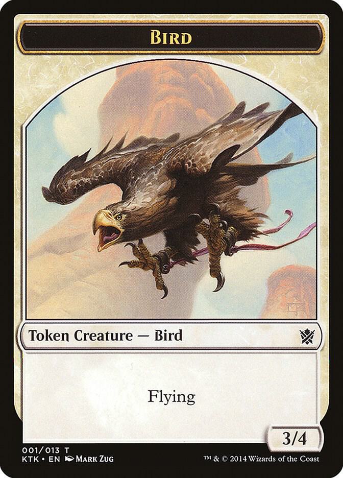 Bird Token 1 card from Khans of Tarkir