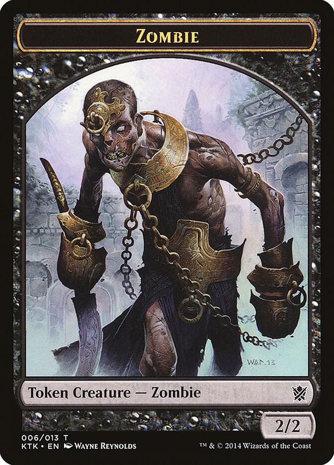 Zombie Token 6 card from Khans of Tarkir