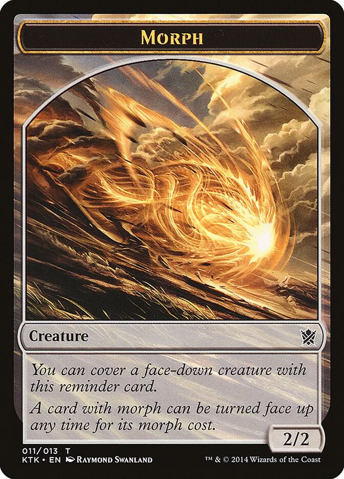 Morph Token 11 card from Khans of Tarkir