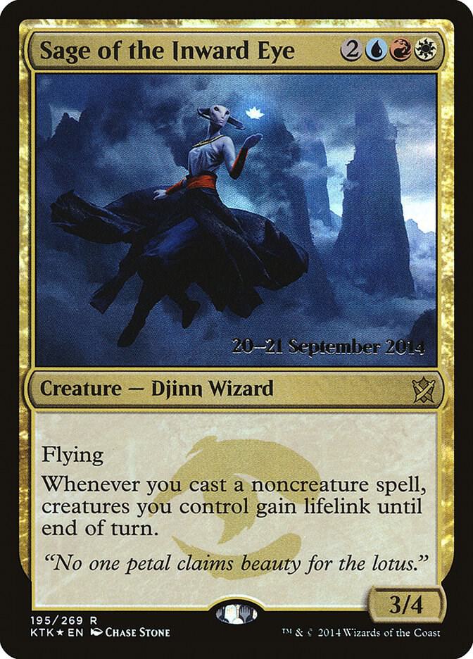Sage of the Inward Eye 195 card from Prerelease Cards