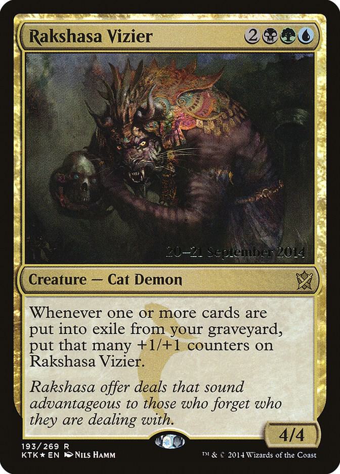 Rakshasa Vizier 193 card from Prerelease Cards