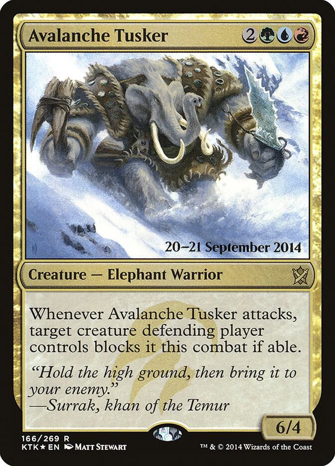 Avalanche Tusker 166 card from Prerelease Cards