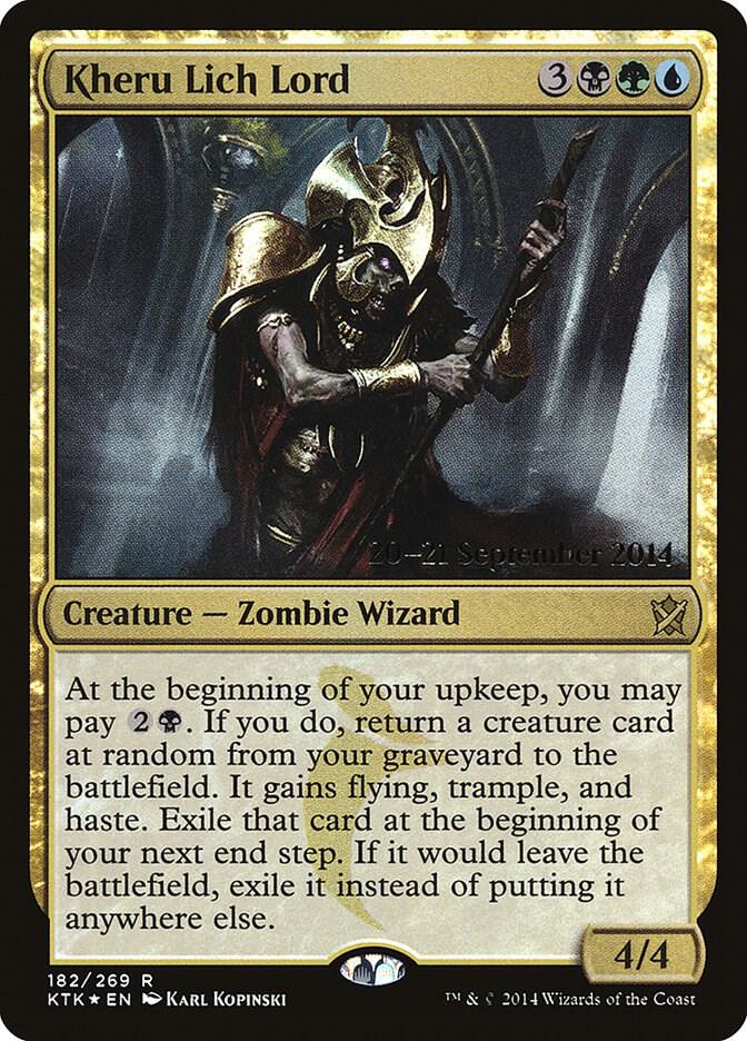 Kheru Lich Lord 182 card from Prerelease Cards