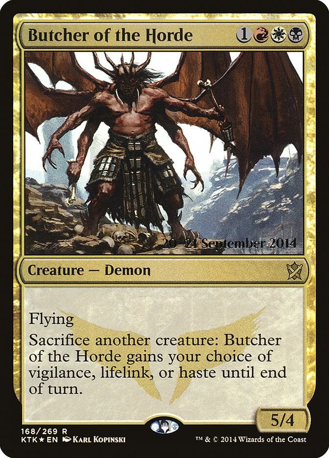 Butcher of the Horde 168 card from Prerelease Cards