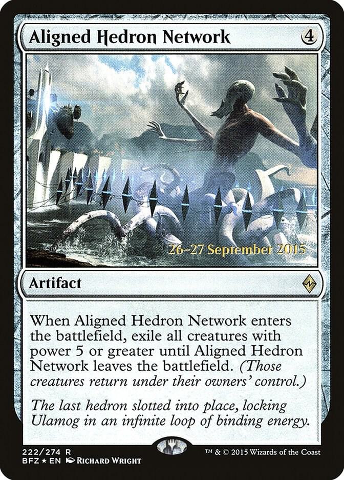Aligned Hedron Network 222 card from Prerelease Cards