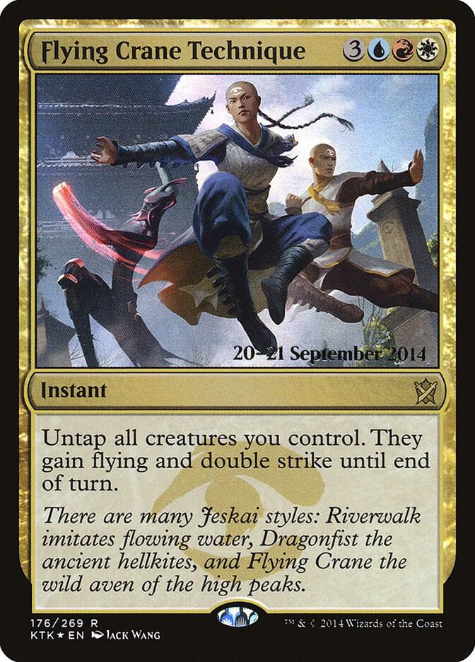 Flying Crane Technique 176 card from Prerelease Cards