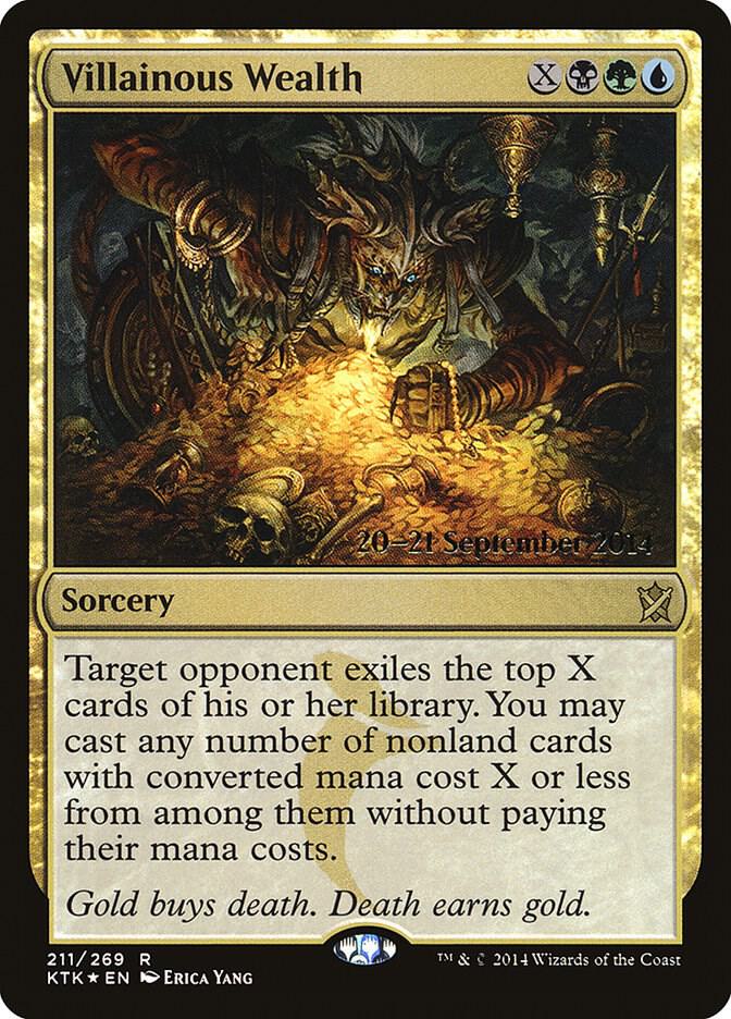 Villainous Wealth 211 card from Prerelease Cards