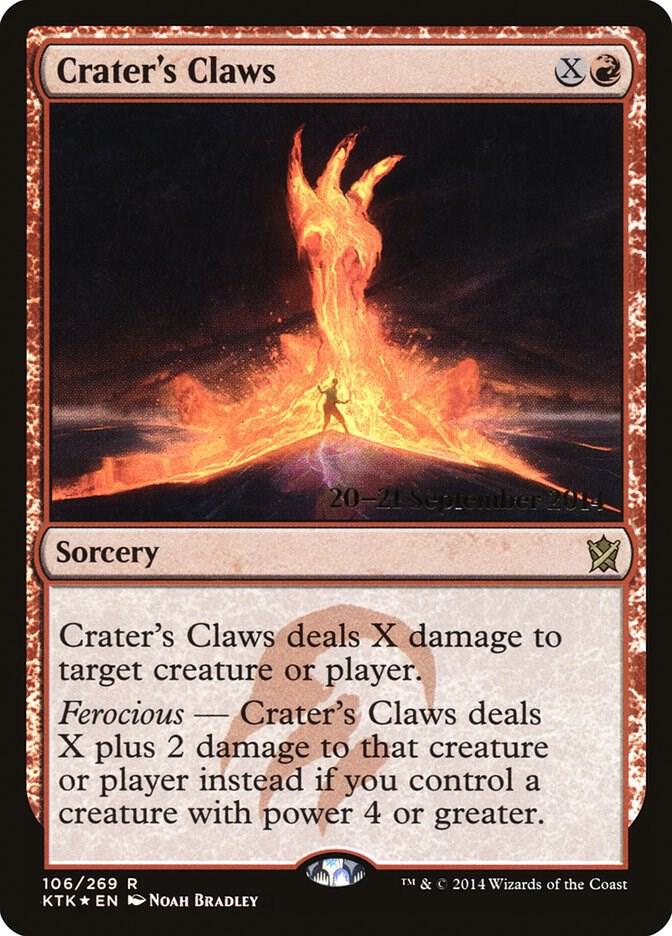 Crater's Claws 106 card from Prerelease Cards