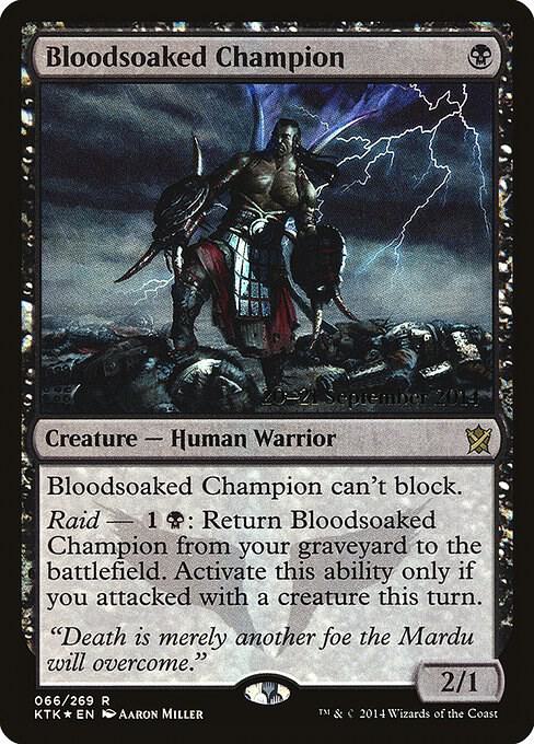 Bloodsoaked Champion 66 card from Prerelease Cards